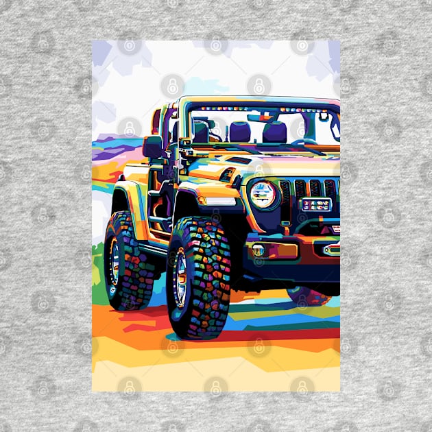 Adventure Car Pop Art by SiksisArt